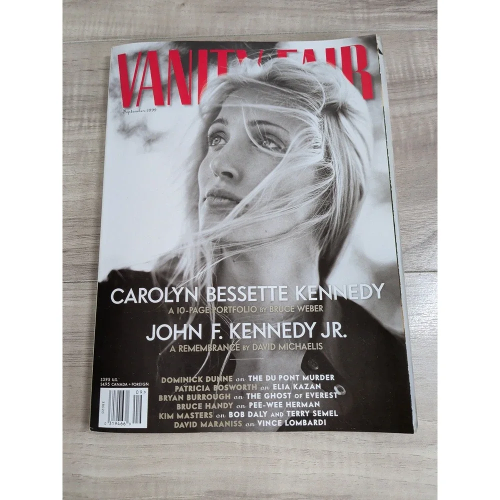 Vintage 1999 Vanity Fair, September 1999, Carolyn Bessette Kennedy, JFK Jr. Mem